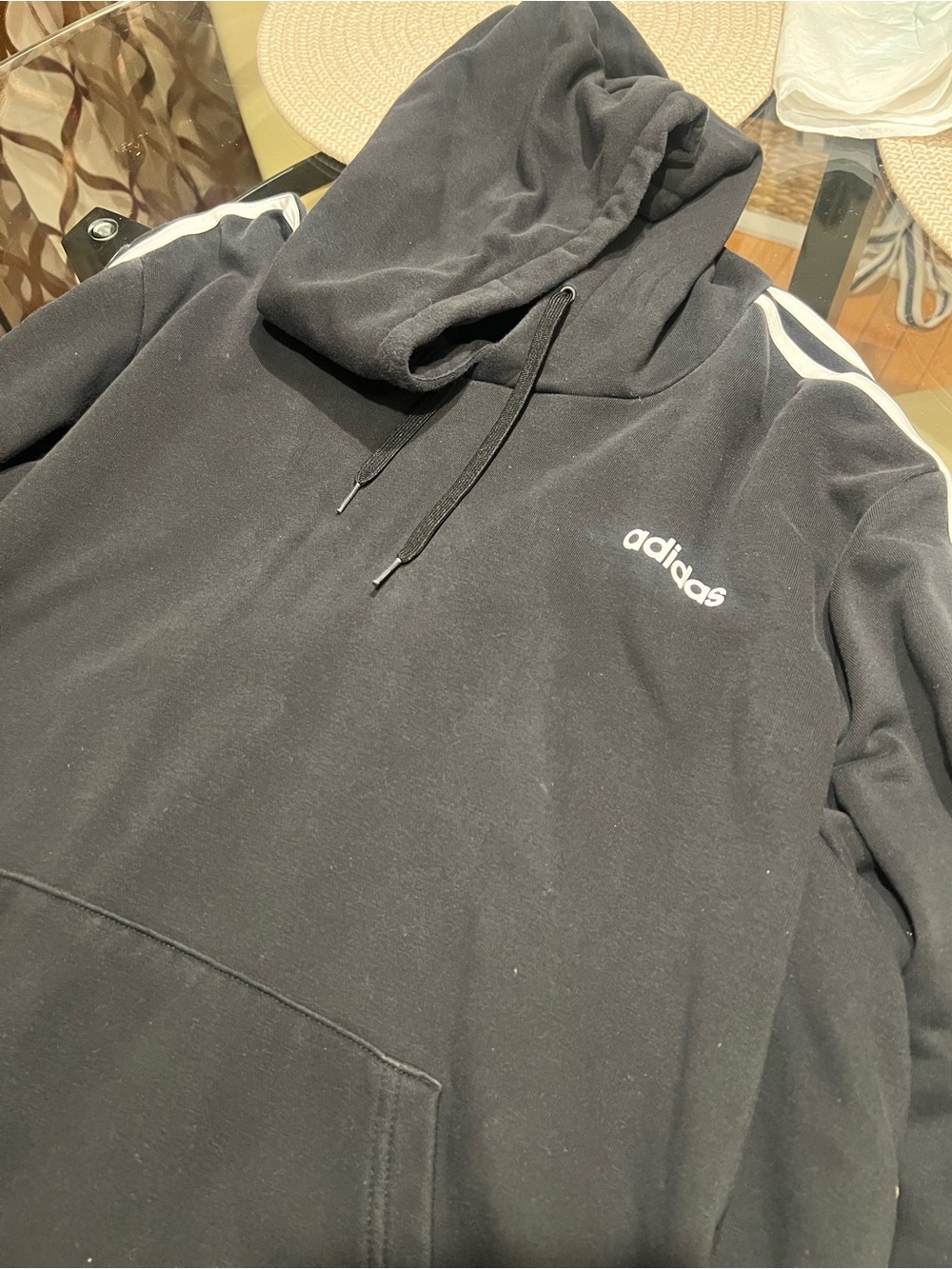 Two Adidas Hoodies - Men's 2XL Black & Red - Picture 6 of 6